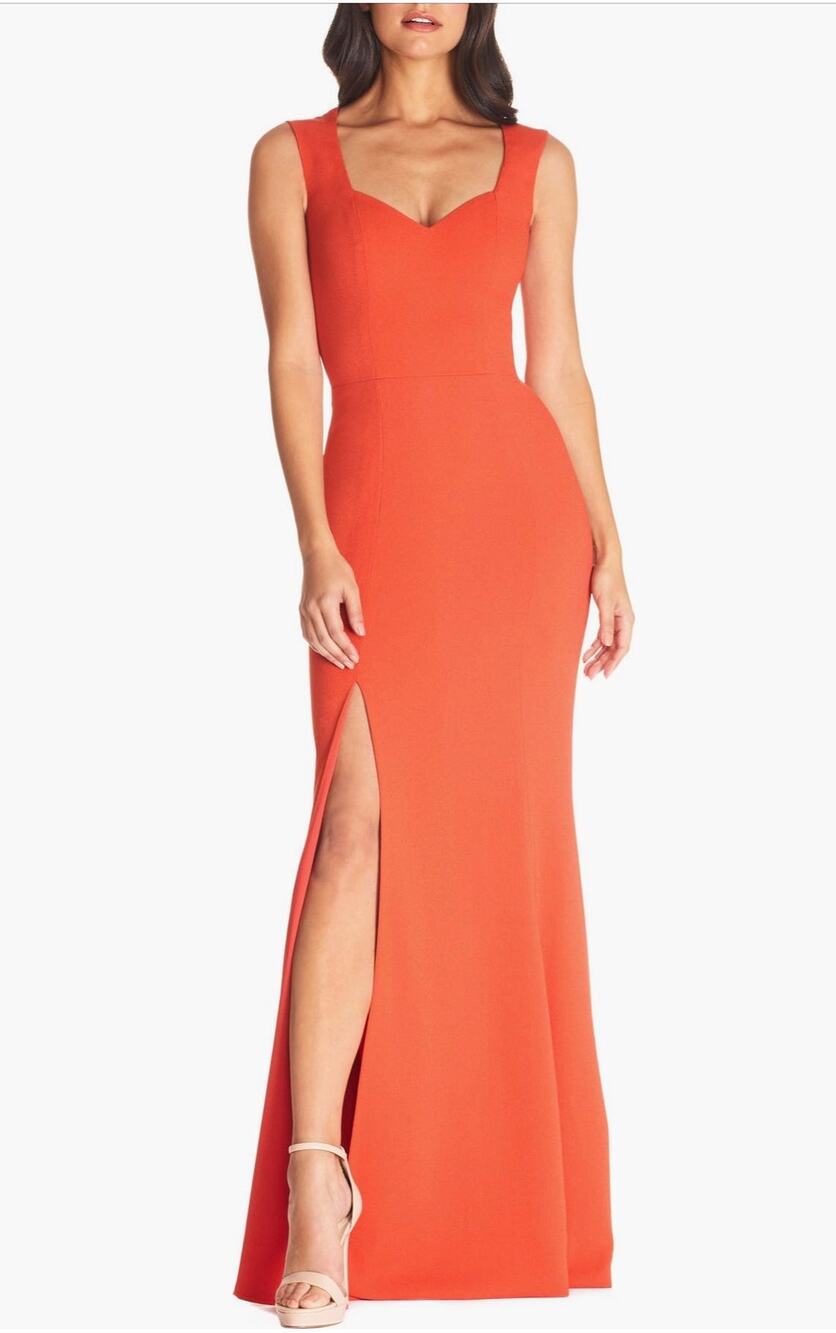 Stunning Dress the Population Monroe Slit Gown - Large (NWOT)